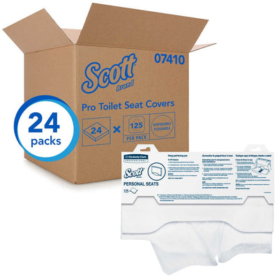 Scott® Toilet Seat Cover, 125 per Pack, 1 Case of 24 (Toilet Seat Covers) - Img 2