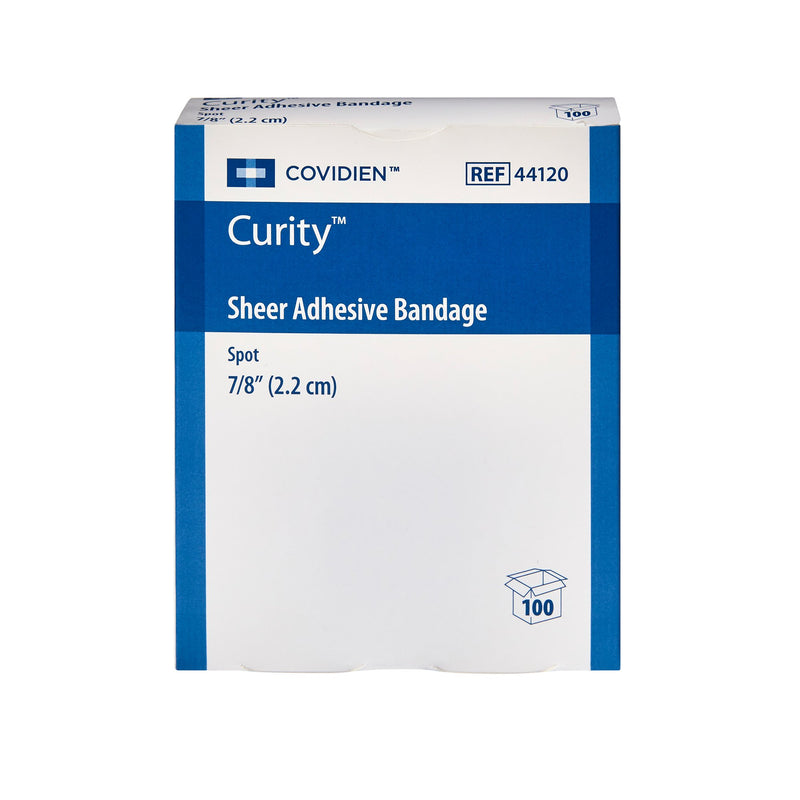 Curity™ Sheer Adhesive Spot Bandage, 7/8-Inch Diameter, 1 Case of 3600 (General Wound Care) - Img 2