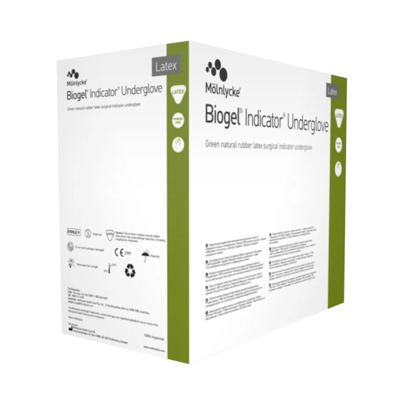 Biogel® Indicator™ Latex Surgical Underglove, Size 8.5, Green, 1 Case of 200 () - Img 2