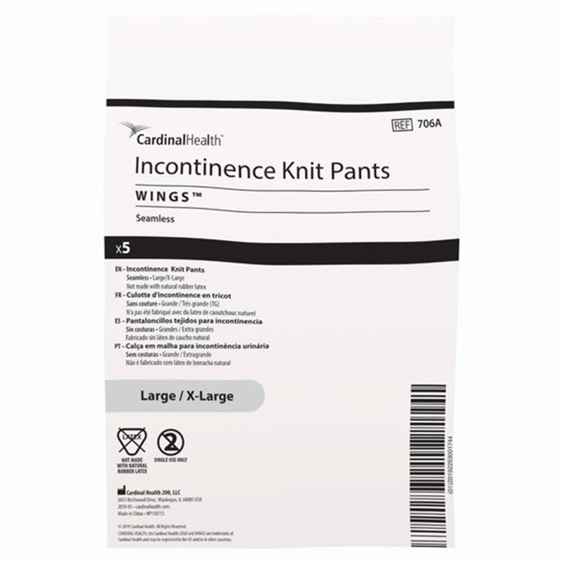 Wings™ Unisex Knit Pant, Large / Extra Large, 1 Case of 10 (Incontinence Pants) - Img 1