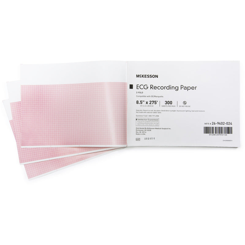 McKesson ECG Recording Paper, 1 Case of 3000 (Diagnostic Recording Paper and Film) - Img 1