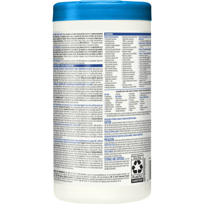 Clorox Healthcare Surface Disinfectant Cleaner, Chlorine Scent, Nonsterile, 6.75 X 9 Inch, Canister, 1 Case of 6 (Cleaners and Disinfectants) - Img 2