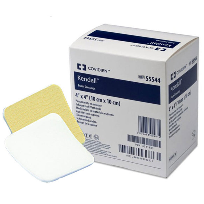 Kendall™ Adhesive with Border Foam Dressing, 4 x 4 Inch, 1 Each (Advanced Wound Care) - Img 1