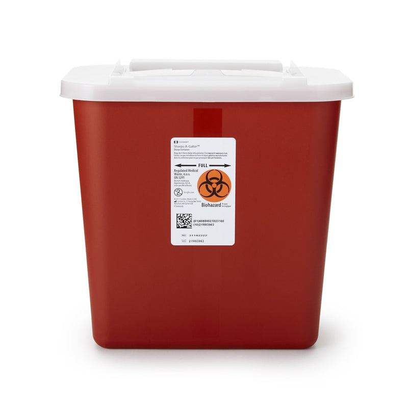 Sharps-A-Gator™ Sharps Container, 2 Gallon, 10-1/4 x 7 x 10-1/2 Inch, 1 Case of 20 () - Img 1