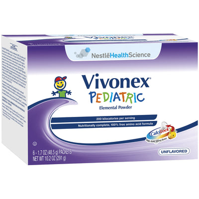 Vivonex® Pediatric Elemental Oral Supplement / Tube Feeding Formula, 1.7 oz. Packet, 1 Box of 6 () - Img 1