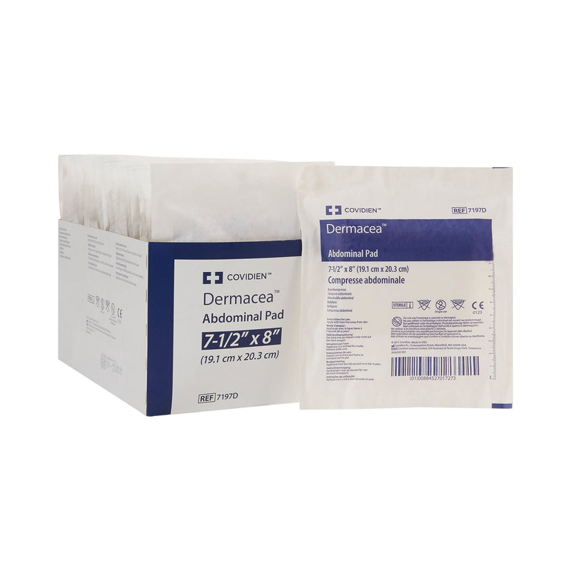 Dermacea™ Sterile Abdominal Pad, 7-1/2 x 8 Inch, 1 Case of 216 (General Wound Care) - Img 1