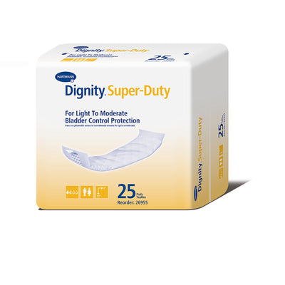 Dignity Incontinence Liner 4" x 12", Moderate Absorbency, Polymer Core, One Size Fits Most Adults, Unisex, Disposable, 1 Bag of 25 () - Img 1