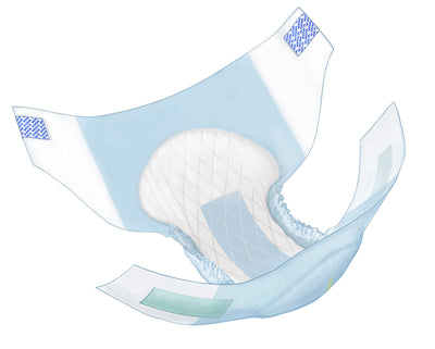 Wings™ Extra Heavy Absorbency Incontinence Brief, Large, 1 Bag of 18 () - Img 1