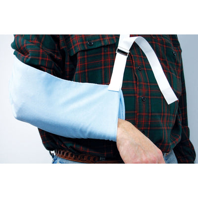 SkiL-Care White Cozy Cloth™ Arm Sling, Medium / Large, 1 Each (Immobilizers, Splints and Supports) - Img 1