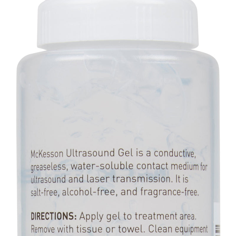 McKesson Ultrasound Gel, Clear, 250 mL (8.5 oz.) Bottle, Ultrasound and Laser Transmission, 1 Case of 12 (Conductive Gel and Cream) - Img 6