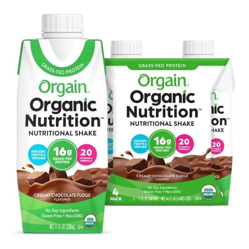 Orgain® Organic Chocolate Oral Supplement, 11 oz. Carton, 1 Case of 12 (Nutritionals) - Img 1