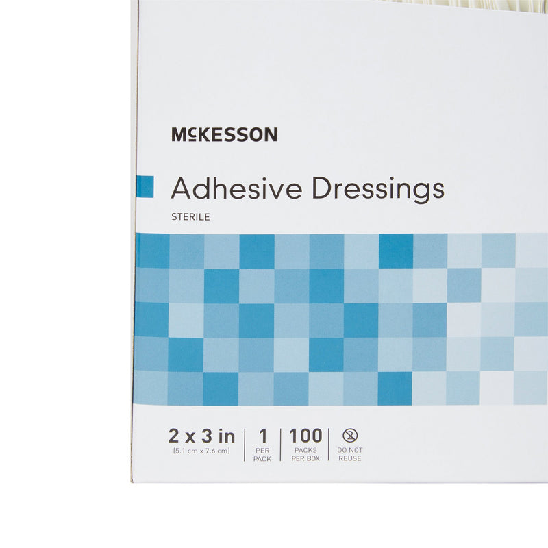 McKesson White Adhesive Dressing, 2 x 3 Inch, 1 Box of 100 (General Wound Care) - Img 8