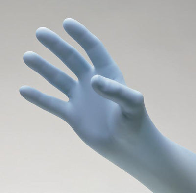 NitriDerm® Ultra Blue Exam Glove, Small, Light Blue, 1 Box of 100 () - Img 1