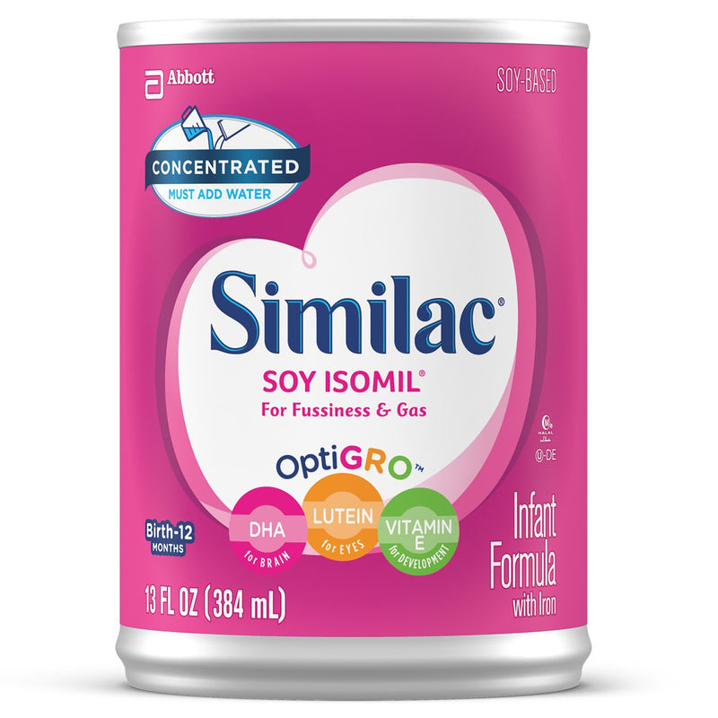 Similac® Soy Isomil® for Fussiness and Gas Infant Formula, 13 oz. Can, 1 Each () - Img 1