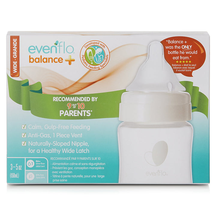 Evenflo® Balance+ Wide Neck Baby Bottle, – Medical Supply HQ