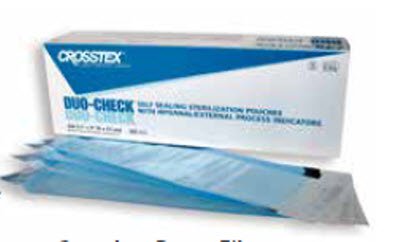 Duo-Check® Sterilization Pouch, 2-1/4 x 4-1/2 Inch, 1 Box of 200 (Sterilization Packaging) - Img 1