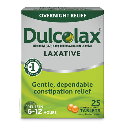 Dulcolax® Bisacodyl Laxative, 1 Box (Over the Counter) - Img 1