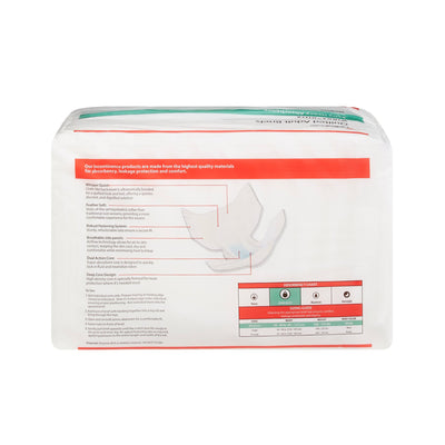 Wings™ Ultra Quilted Extra Heavy Absorbency Incontinence Brief, Medium, 1 Case of 96 () - Img 2