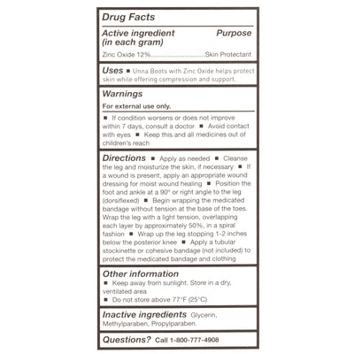 McKesson Unna Boot, Zinc Oxide, 4 Inch x 10 Yard, 1 Box (General Wound Care) - Img 7