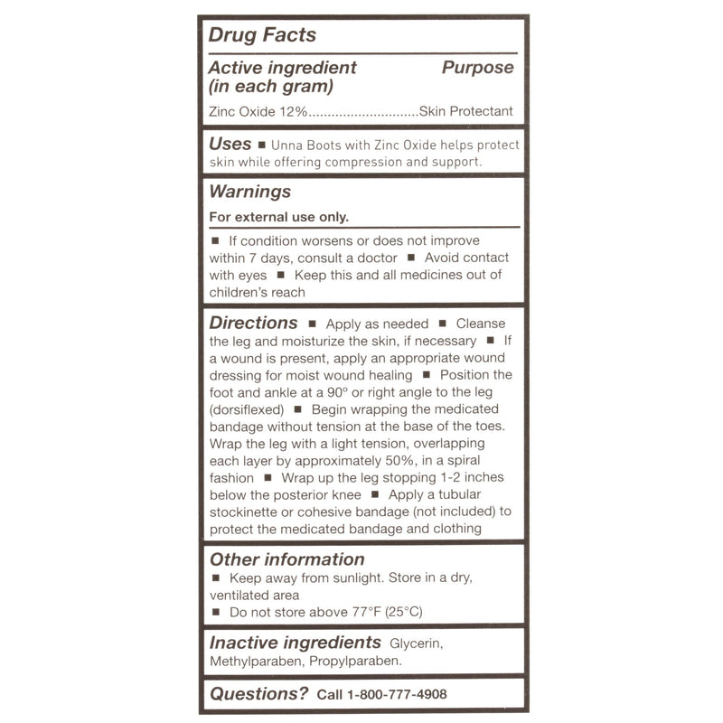 McKesson Unna Boot, Zinc Oxide, 4 Inch x 10 Yard, 1 Box (General Wound Care) - Img 7