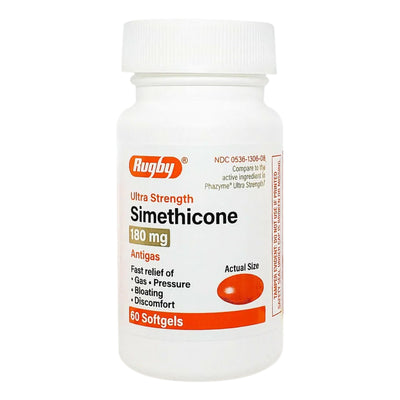 Rugby Simethicone Gas Relief, 1 Bottle (Over the Counter) - Img 1