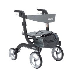 drive™ Nitro 4 Wheel Rollator, Black, 1 Each (Mobility) - Img 1