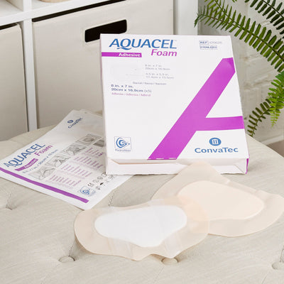 Aquacel® Silicone Adhesive with Border Silicone Foam Dressing, 7 x 8 Inch, 1 Each (Advanced Wound Care) - Img 7