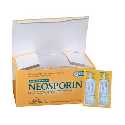 Neosporin® Bacitracin / Neomycin / Polymyxin B First Aid Antibiotic, 1 Box of 144 (Over the Counter) - Img 1