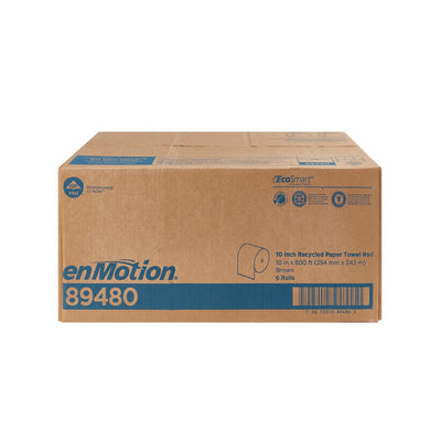 enMotion® Touchless Brown Paper Towel, 10 Inch x 800 Foot, 6 Rolls per Case, 1 Roll (Paper Towels) - Img 9