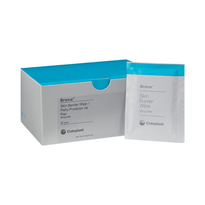 Brava Coloplast Skin Barrier Wipes, 1 Box of 30 (Skin Care) - Img 1