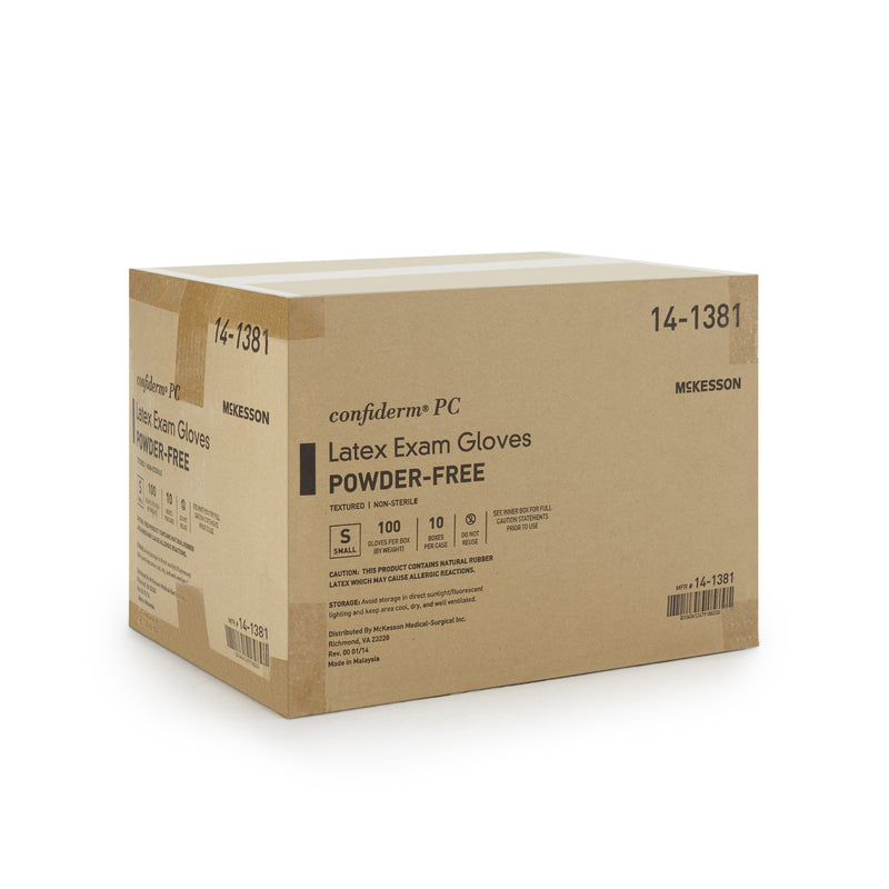 McKesson Confiderm® Latex Exam Glove, Small, Ivory, 1 Box of 100 () - Img 8