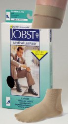 Jobst® Compression Socks, Large, White, 1 Pair (Compression Garments) - Img 1