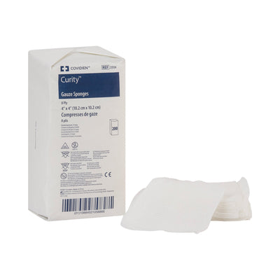 Curity™ NonSterile USP Type VII Gauze Sponge, 4 x 4 Inch, 1 Bag of 200 (General Wound Care) - Img 1