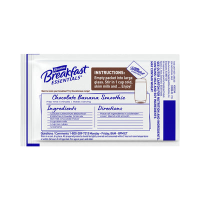 Carnation Breakfast Essentials® Chocolate Oral Supplement, 1.26 oz. Packet, 1 Box of 10 (Nutritionals) - Img 2