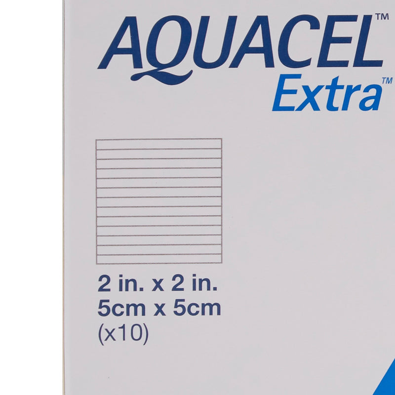 Aquacel® Extra™ Hydrofiber Dressing, 2 × 2 Inch, 1 Box of 10 (Advanced Wound Care) - Img 4