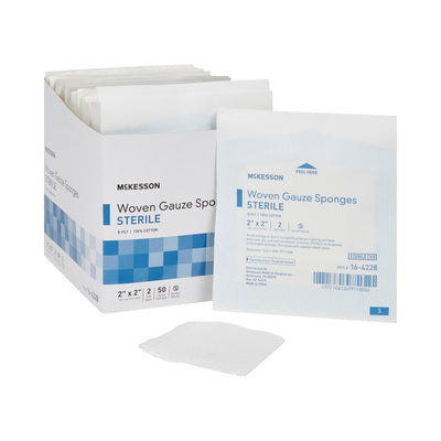 McKesson Sterile Gauze Sponge, 2 x 2 Inch, 1 Box of 50 (General Wound Care) - Img 7