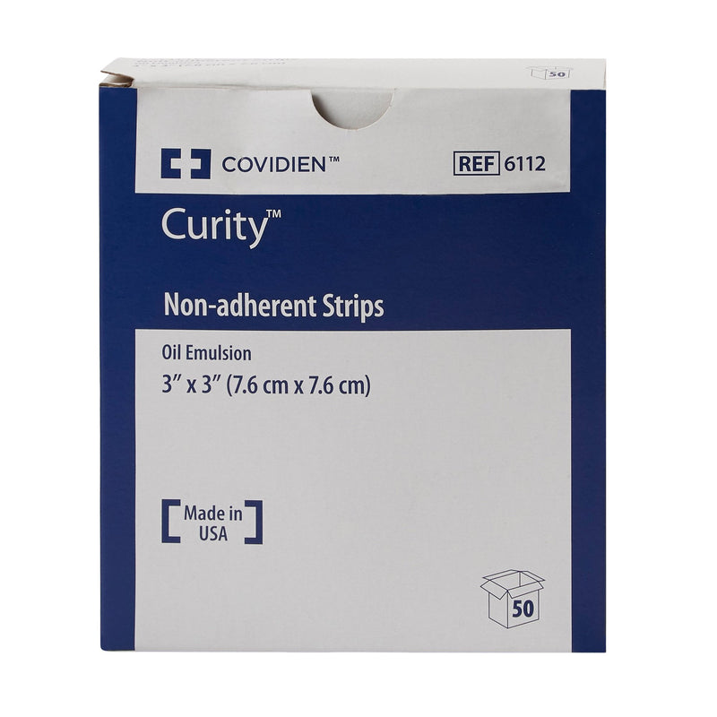 Curity™ Oil Emulsion Impregnated Dressing, 3 x 3 Inch, 1 Box of 50 (Advanced Wound Care) - Img 2