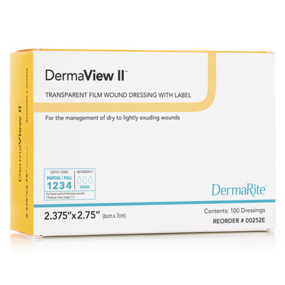 DermaView II™ Transparent Film Dressing, 6 x 7 Centimeter, 1 Box of 100 () - Img 7