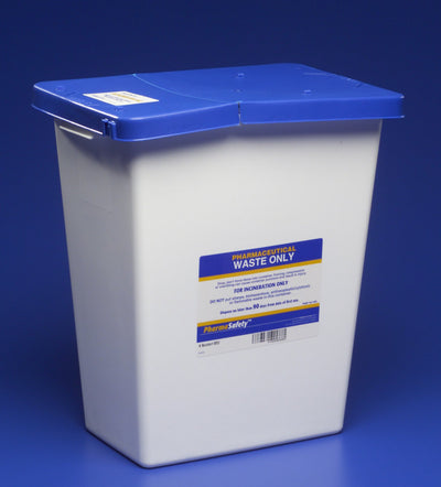 PharmaSafety™ Pharmaceutical Waste Container, 12 Gallon, 18¾ x 12¾ x 18¼ Inch, 1 Each () - Img 1