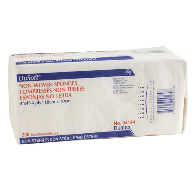 Dusoft NonSterile Nonwoven Sponge, 4 x 4 Inch, 1 Case of 2000 (General Wound Care) - Img 2