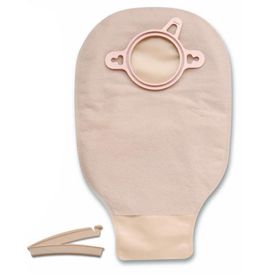 New Image™ Drainable Beige Colostomy Pouch, 9 Inch Length, Mini , 2¼ Inch Flange, 1 Each (Ostomy Pouches) - Img 2