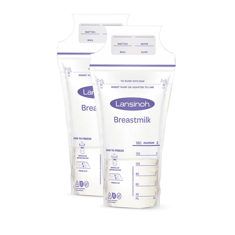 Lansinoh® Nursing Pad Bundle – two Stay Dry Nursing Pads and two Breast Milk Storage Bags, 1 Case of 180 (Feeding Supplies) - Img 2