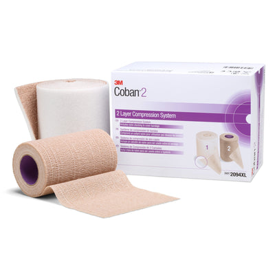 3M™ Coban™ 2 Self-adherent / Pull On Closure 2 Layer Compression Bandage System, 1 Box (General Wound Care) - Img 1