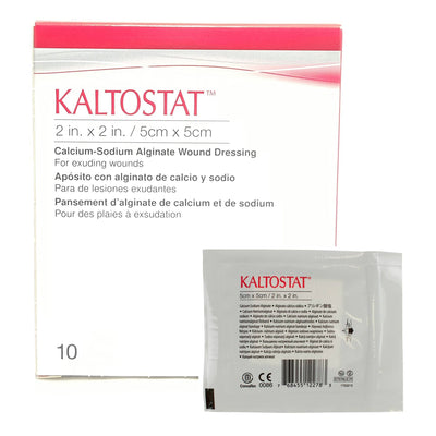 Kaltostat® Calcium Alginate Dressing, 2 x 2 Inch, 1 Box of 10 (Advanced Wound Care) - Img 1