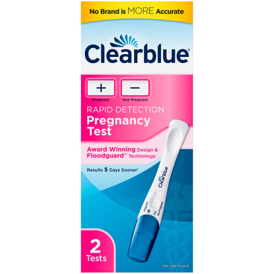 Clearblue® hCG Pregnancy Home Rapid Test Kit, 1 Box of 2 (Test Kits) - Img 1
