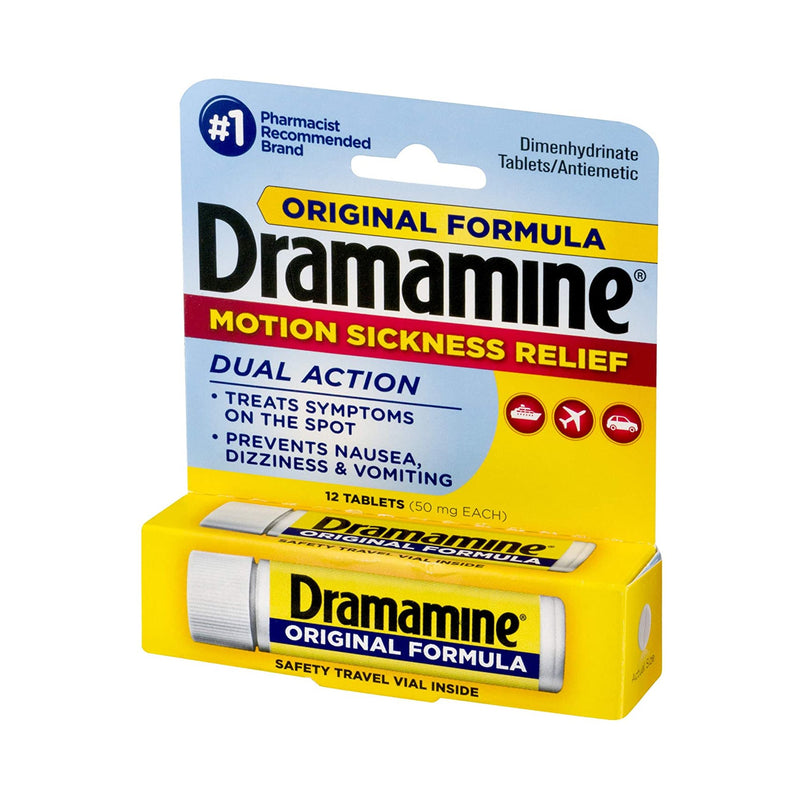 Dramamine® Dimenhydrinate Nausea Relief, 1 Bottle (Over the Counter) - Img 3