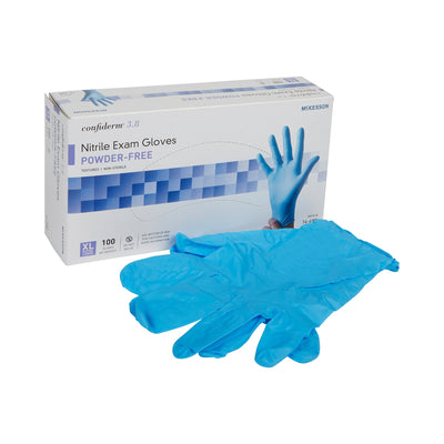 McKesson Confiderm® 3.8 Nitrile Exam Glove, Extra Large, Blue, 1 Box of 100 () - Img 8
