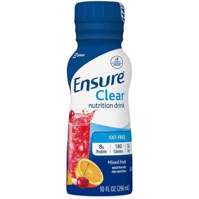Ensure® Clear Mixed Fruit Oral Protein Supplement, 10 oz. Bottle, 1 Pack of 4 (Nutritionals) - Img 1