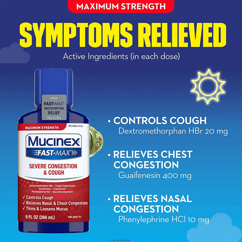 Mucinex® Fast-Max™ Severe Congestion & Cough Liquid Maximum Strength, 1 Each (Over the Counter) - Img 4