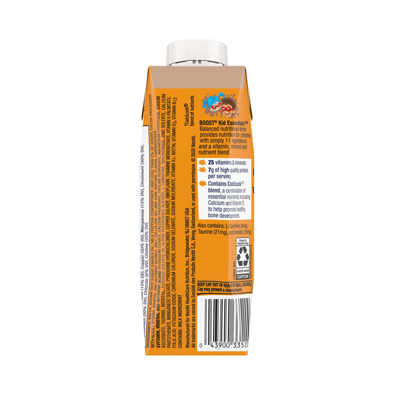 Boost® Kid Essentials™ Chocolate Pediatric Oral Supplement, 8 oz Carton, 1 Case of 24 () - Img 3